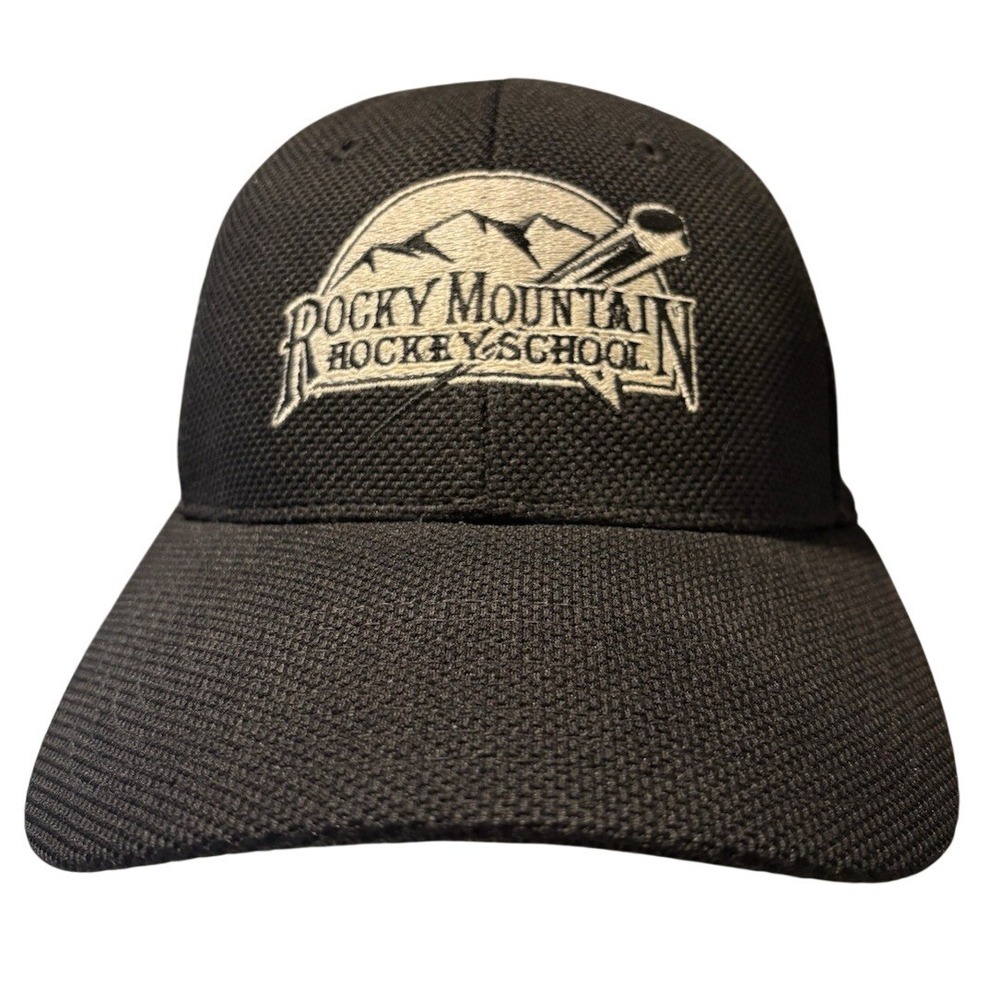 Rocky Mountain Hockey‎ School Zephyr Z-Fit Hat Black Embroidered Logo Size S